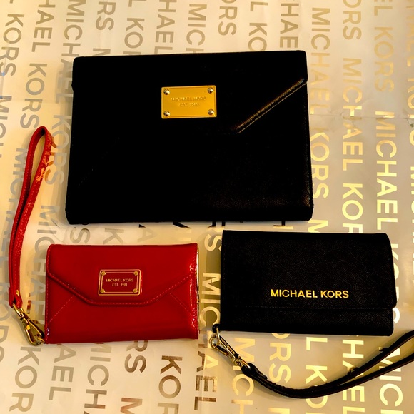 Michael Kors Accessories - Michael Kors Trio iPad Mini Case/ 2 MK Wallets